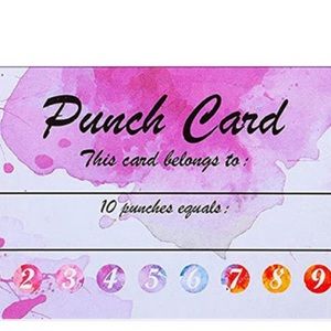 10 punch loyalty card